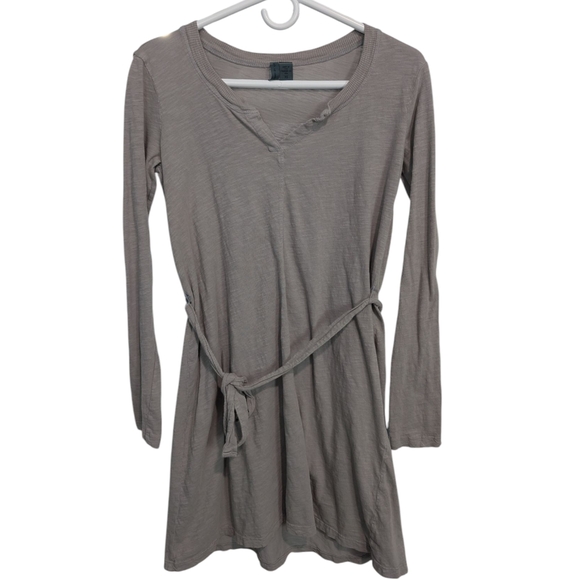 Left Of Center Dresses & Skirts - Left‎ Of Center Long Sleeve Belted Oversized Shirt Dress Size XSmall
